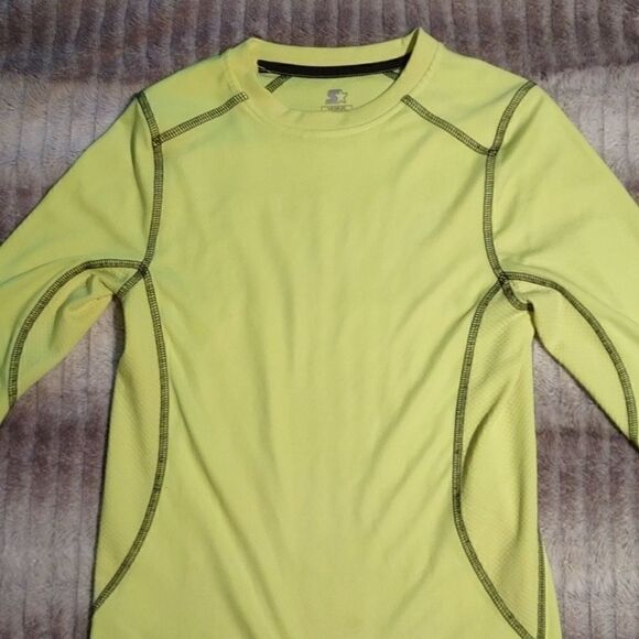 Starter Dri-Star Boy's Yellow Long Sleeve Top - Picture 2 of 6